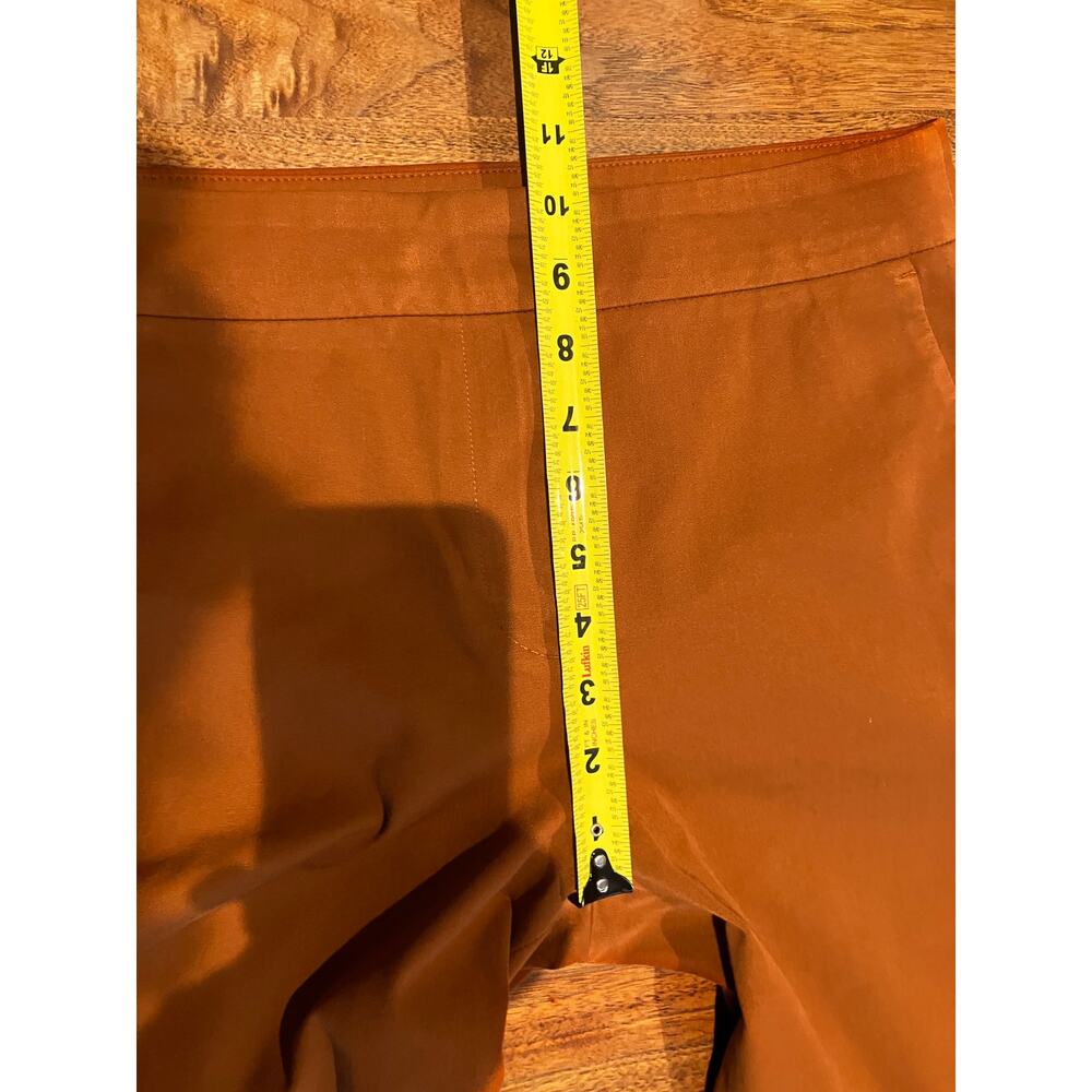 J.Crew‎ Women’s Orange Rust Dress Pants Size 4 Tailored Career Work Slacks - Picture 4 of 7